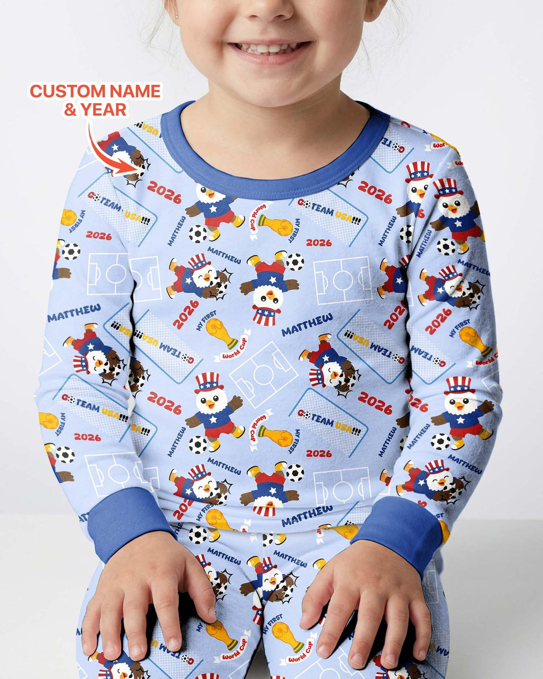 My First World Cup Bamboo Two Piece Long Sleeve Pajama Set