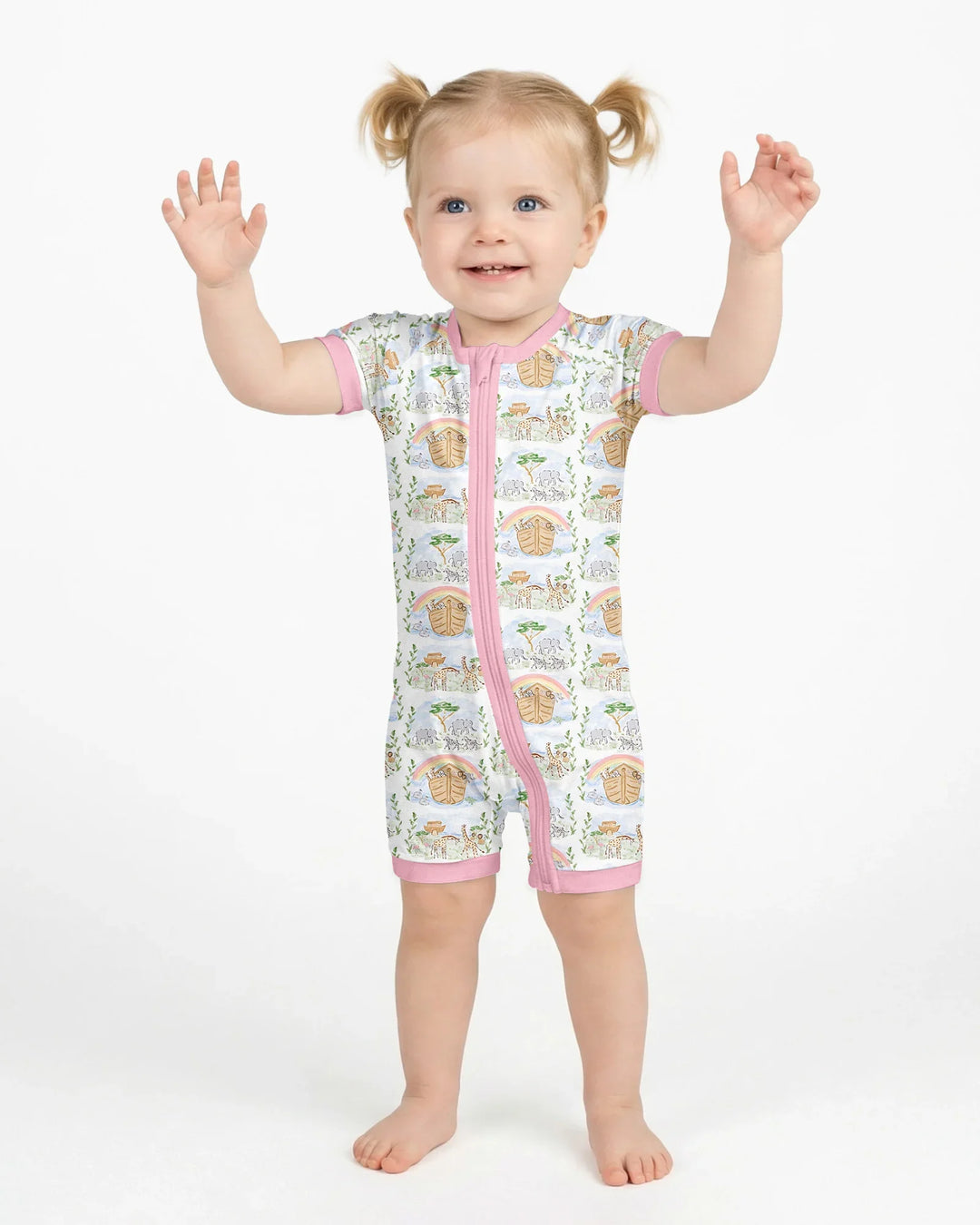 Noah And The Ark Bamboo Shorty Zippy