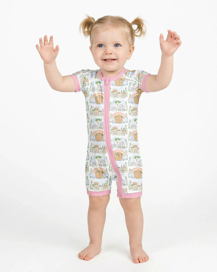 Noah And The Ark Bamboo Shorty Zippy