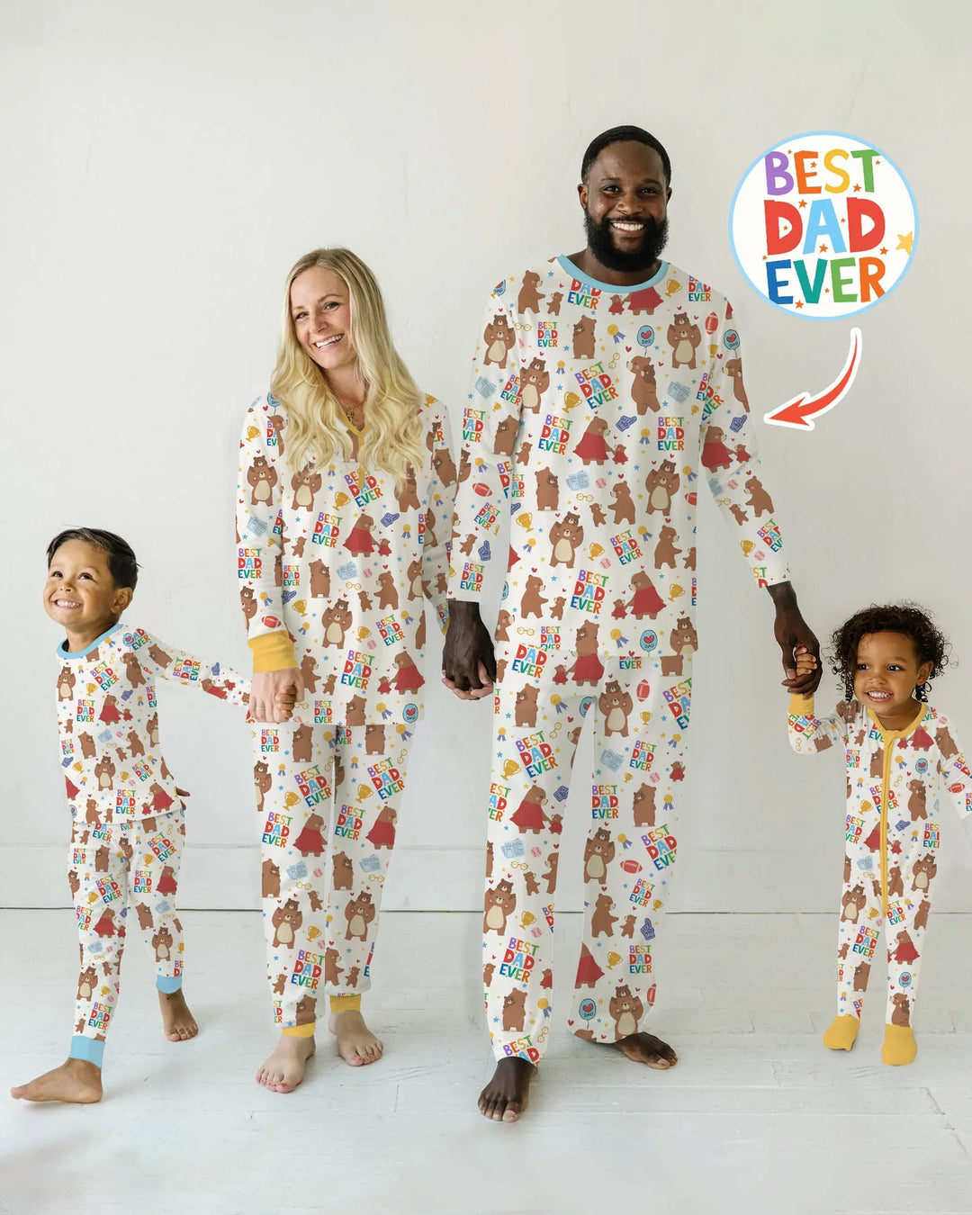 Best Daddy Bear Ever Family Matching Bamboo Women Pajama Set