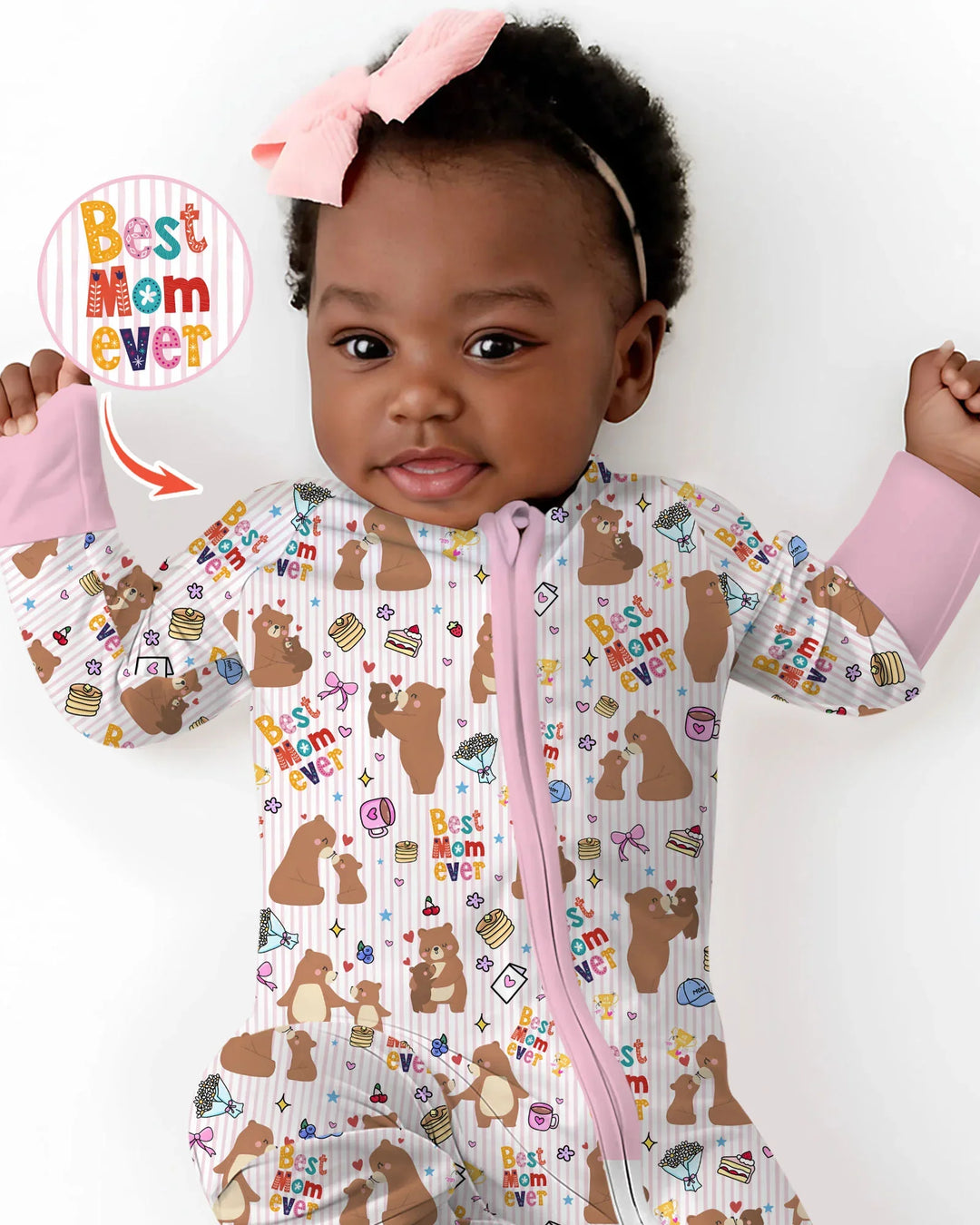 Best Mama Bear Ever Family Matching Bamboo Convertible Zippy