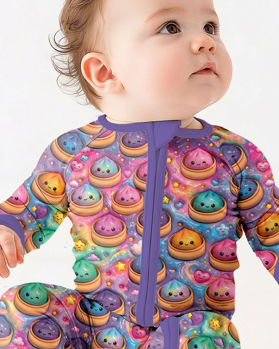 Kawaii Glitter Dumpling Bamboo Convertible Zippy