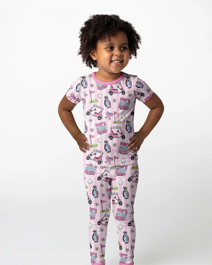 Dad's Golf Buddy Bamboo Two Piece Short Sleeve Pajama Set