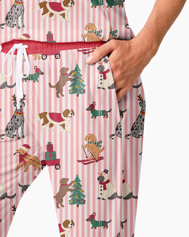 Christmas Pups & Holiday Adventures Bamboo Women Pajama Set