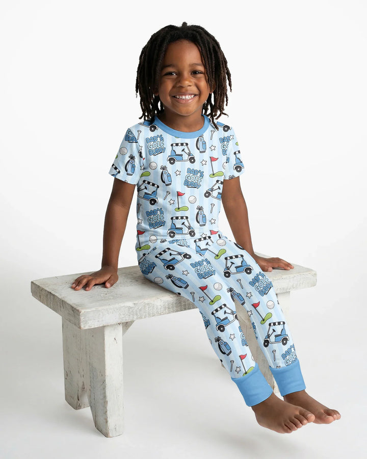 Dad's Golf Buddy Bamboo Two Piece Short Sleeve Pajama Set
