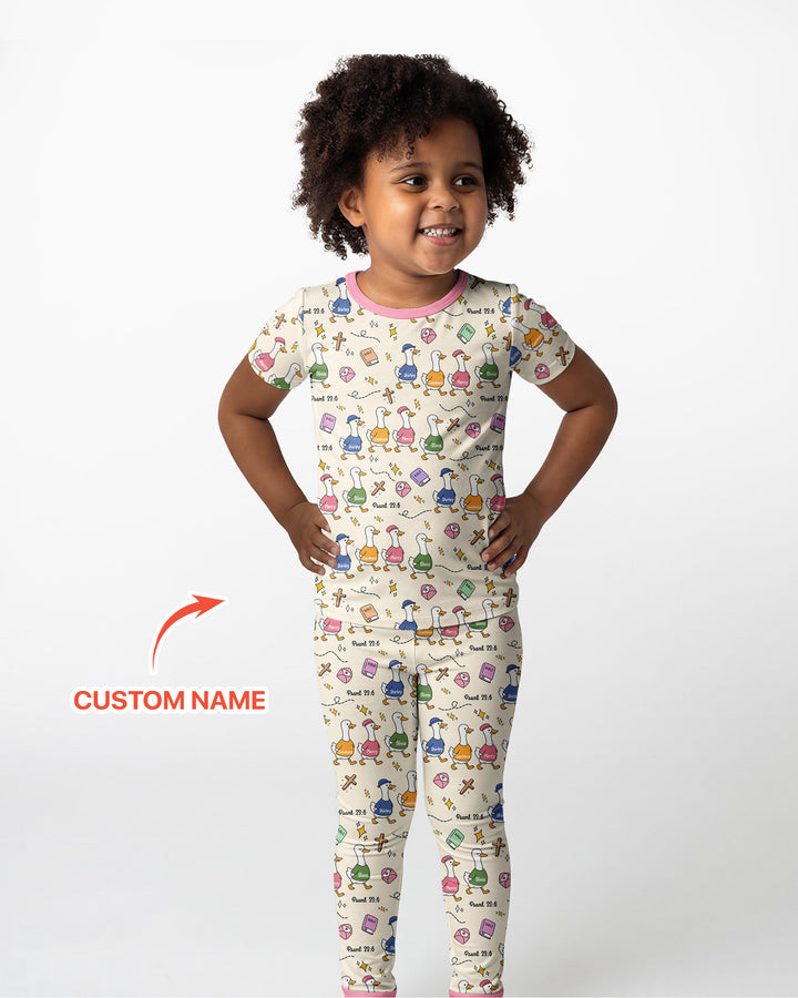 Psalm 23:6 Matching Family Bamboo Two Piece Short Sleeve Pajama Set