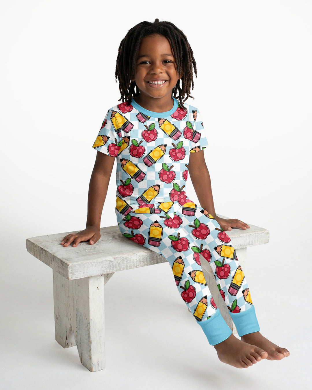 Zweiteiliges, kurzärmliges Pyjama-Set mit Marienkäfern