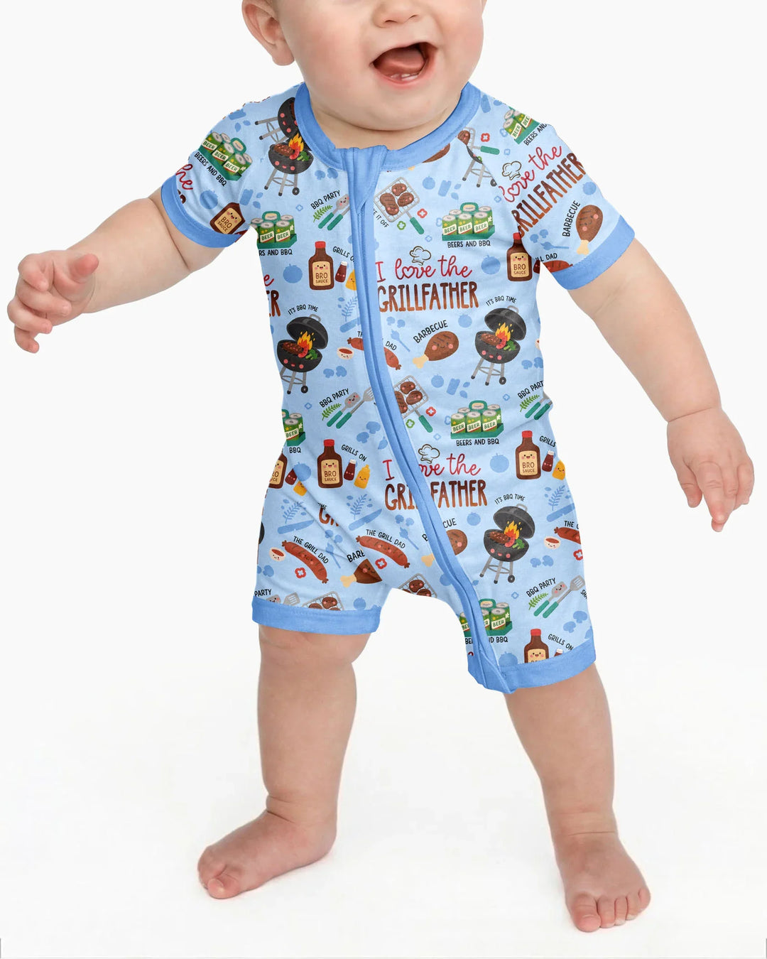 The Grill Father Family Matching Bamboo Shorty Zippy