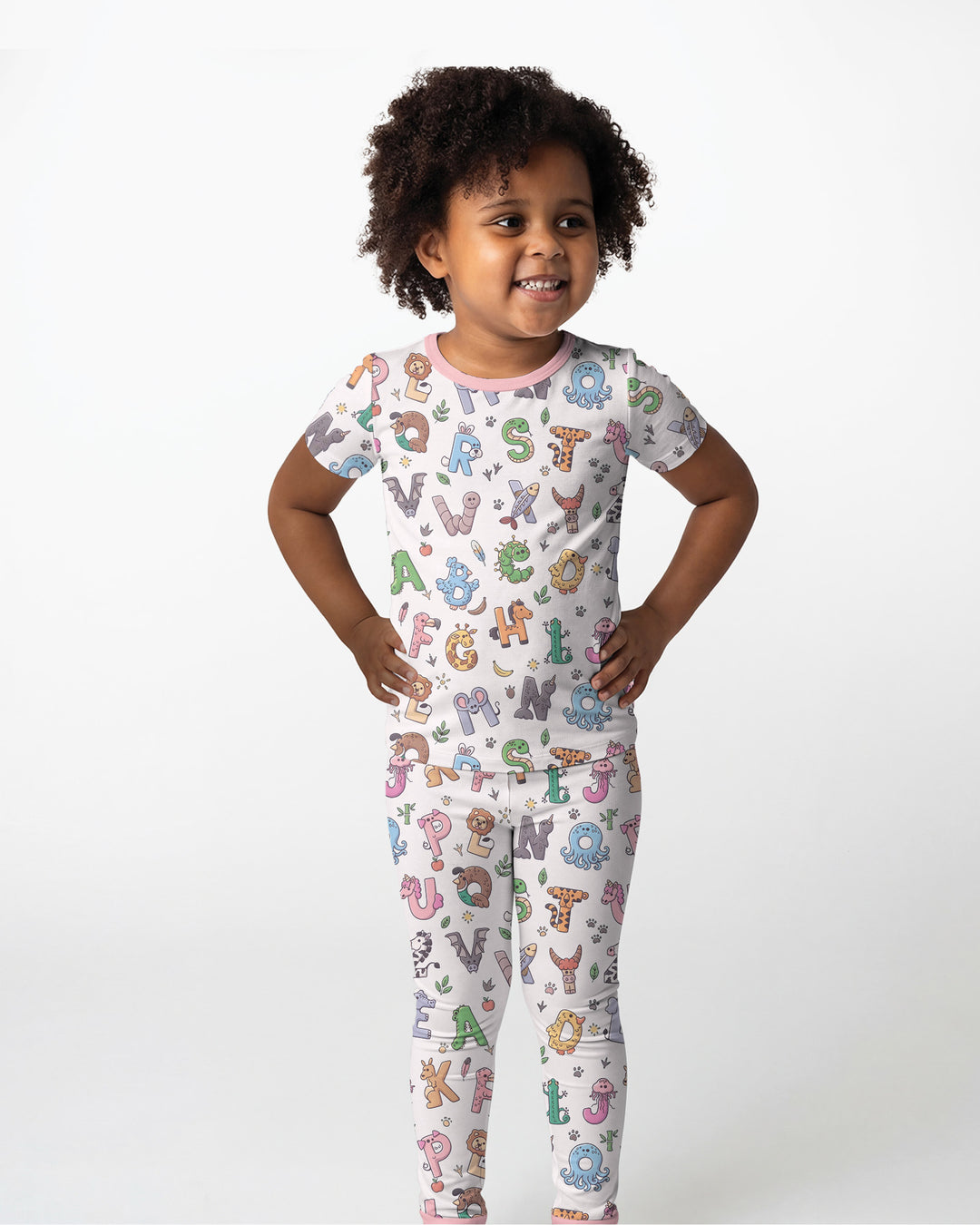 Zweiteiliges, kurzärmliges Pyjama-Set mit Marienkäfern