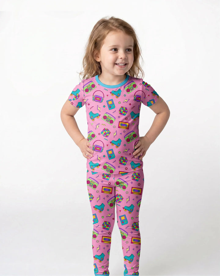Zweiteiliges, kurzärmliges Pyjama-Set mit Marienkäfern