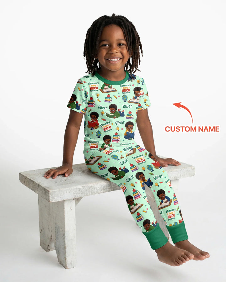 Zweiteiliges, kurzärmliges Pyjama-Set mit Marienkäfern