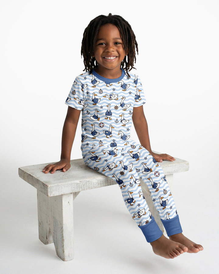 Zweiteiliges, kurzärmliges Pyjama-Set mit Marienkäfern