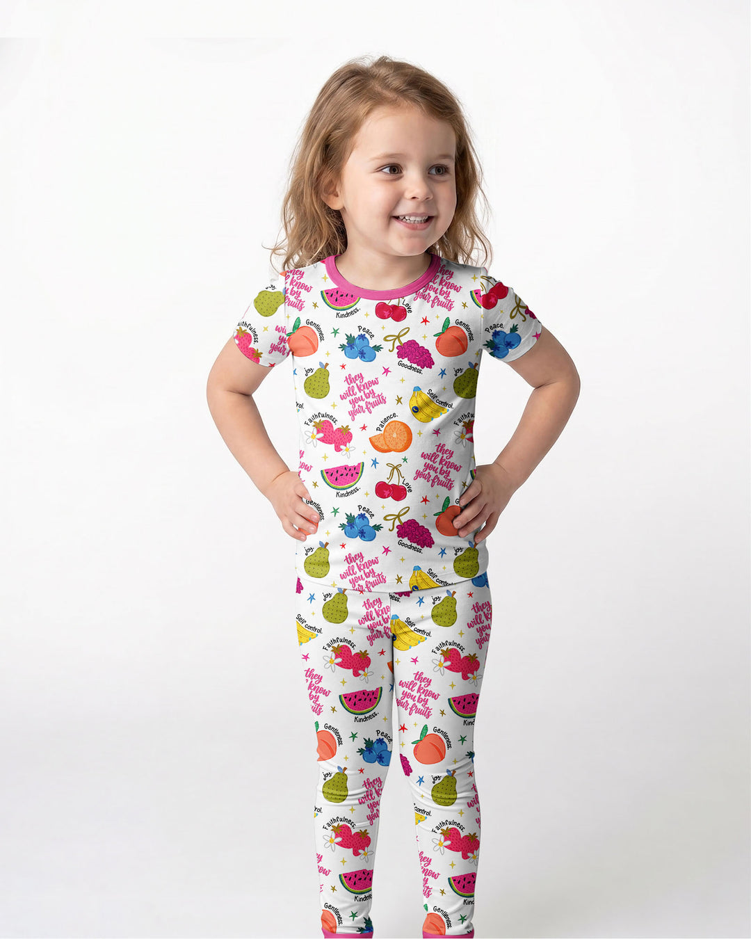 Zweiteiliges, kurzärmliges Pyjama-Set mit Marienkäfern