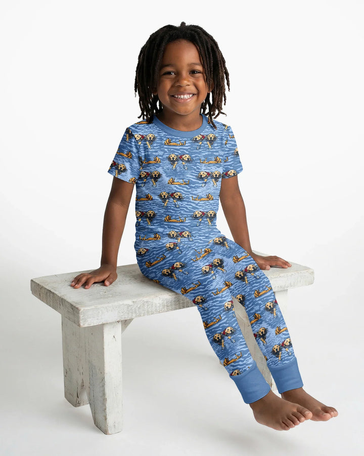 Zweiteiliges, kurzärmliges Pyjama-Set mit Marienkäfern