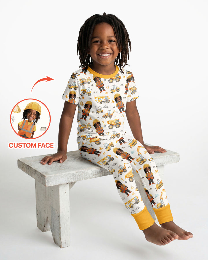 Zweiteiliges, kurzärmliges Pyjama-Set mit Marienkäfern