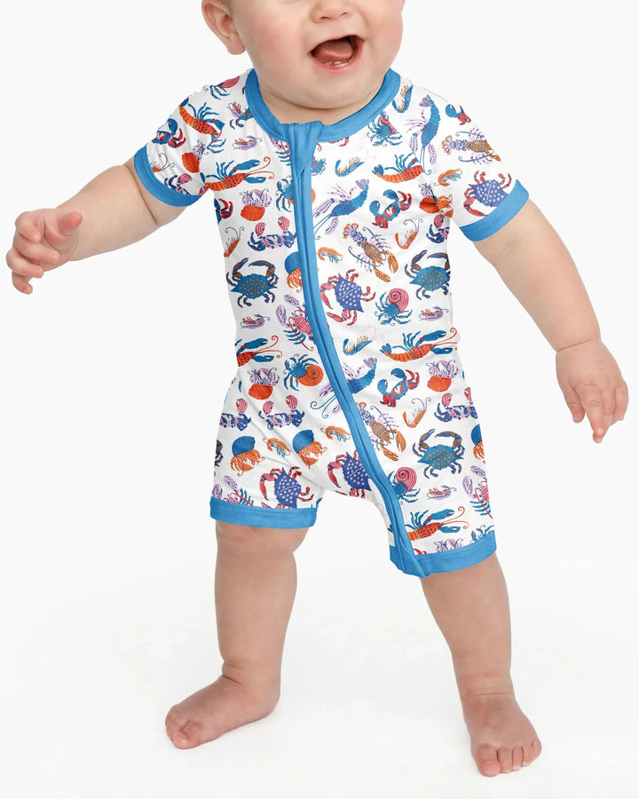 Crustacean Nation Family Matching Bamboo Shorty Zippy