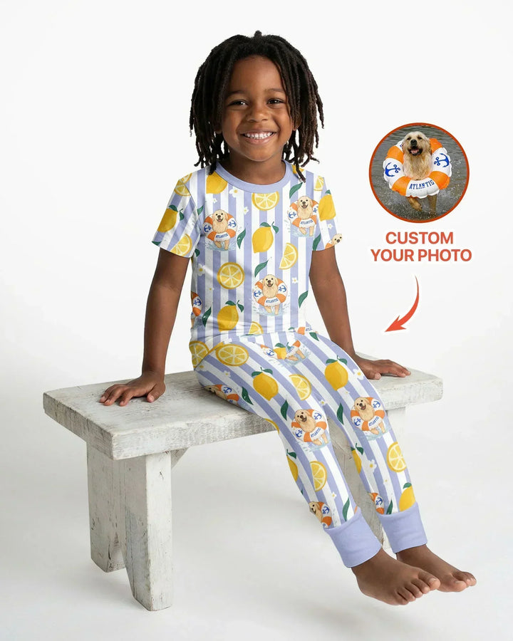 Zweiteiliges, kurzärmliges Pyjama-Set mit Marienkäfern