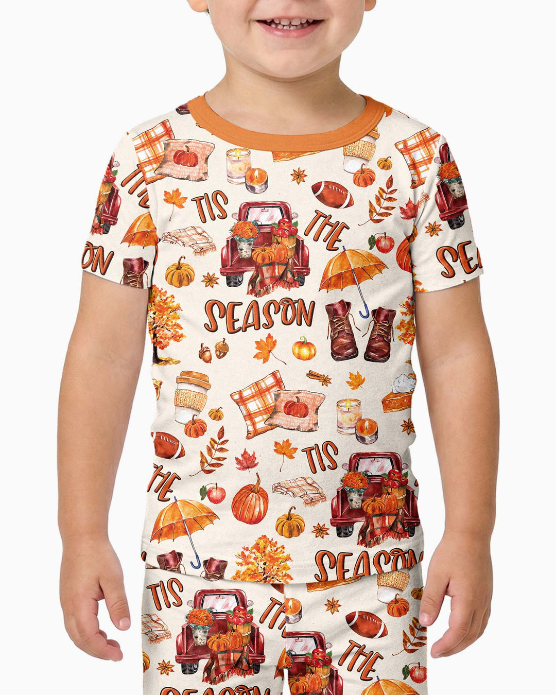 Conjunto de pijama de dos piezas de manga corta de bambú