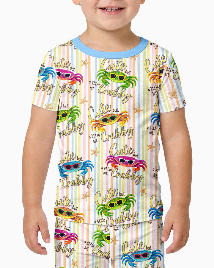 Zweiteiliges, kurzärmliges Pyjama-Set mit Marienkäfern