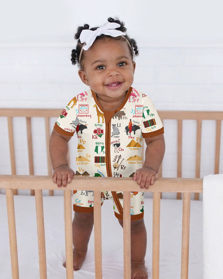 Explore Africa Geography Alphabet Bamboo Shorty Zippy