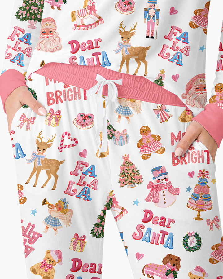 Falala Christmas Bamboo Women Pajama Set