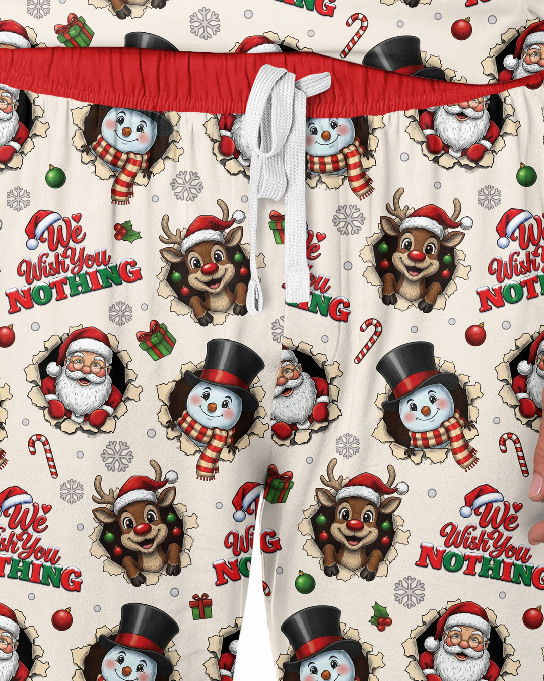 Funny Butt Christmas Squad Bamboo Men's Pajama Set