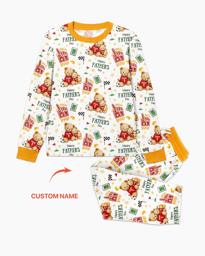You're #1 Dad Daddy & Me Matching Bamboo Men's Pajama Set