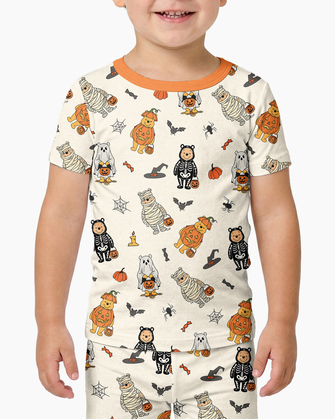 Conjunto de pijama de dos piezas de manga corta de bambú