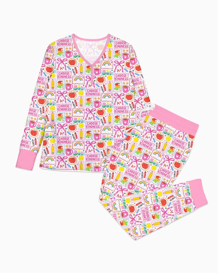 Vorlage Bambus Damen Pyjama Set