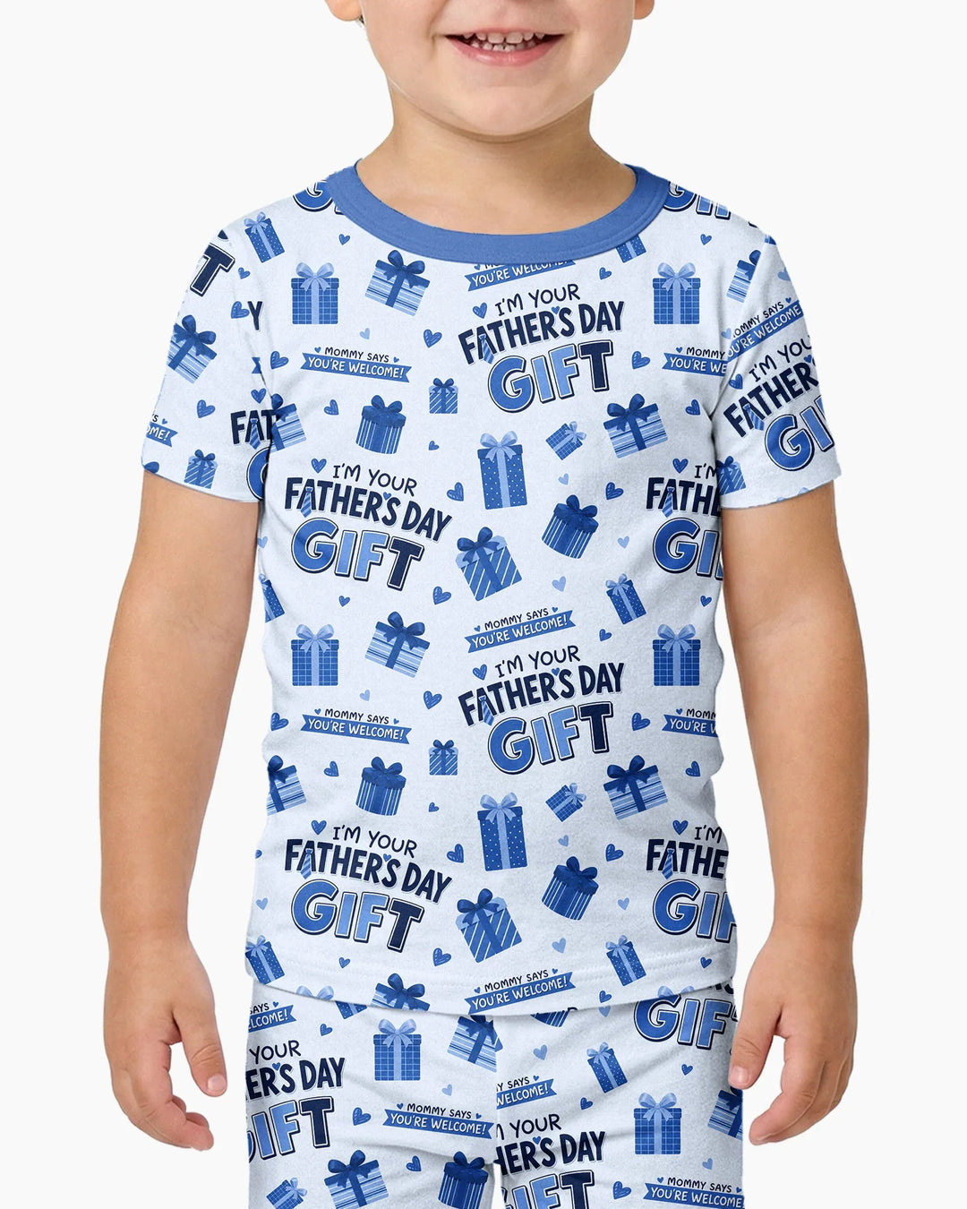 I'm Your Father's Day Gift Bamboo Two Piece Short Sleeve Pajama Set