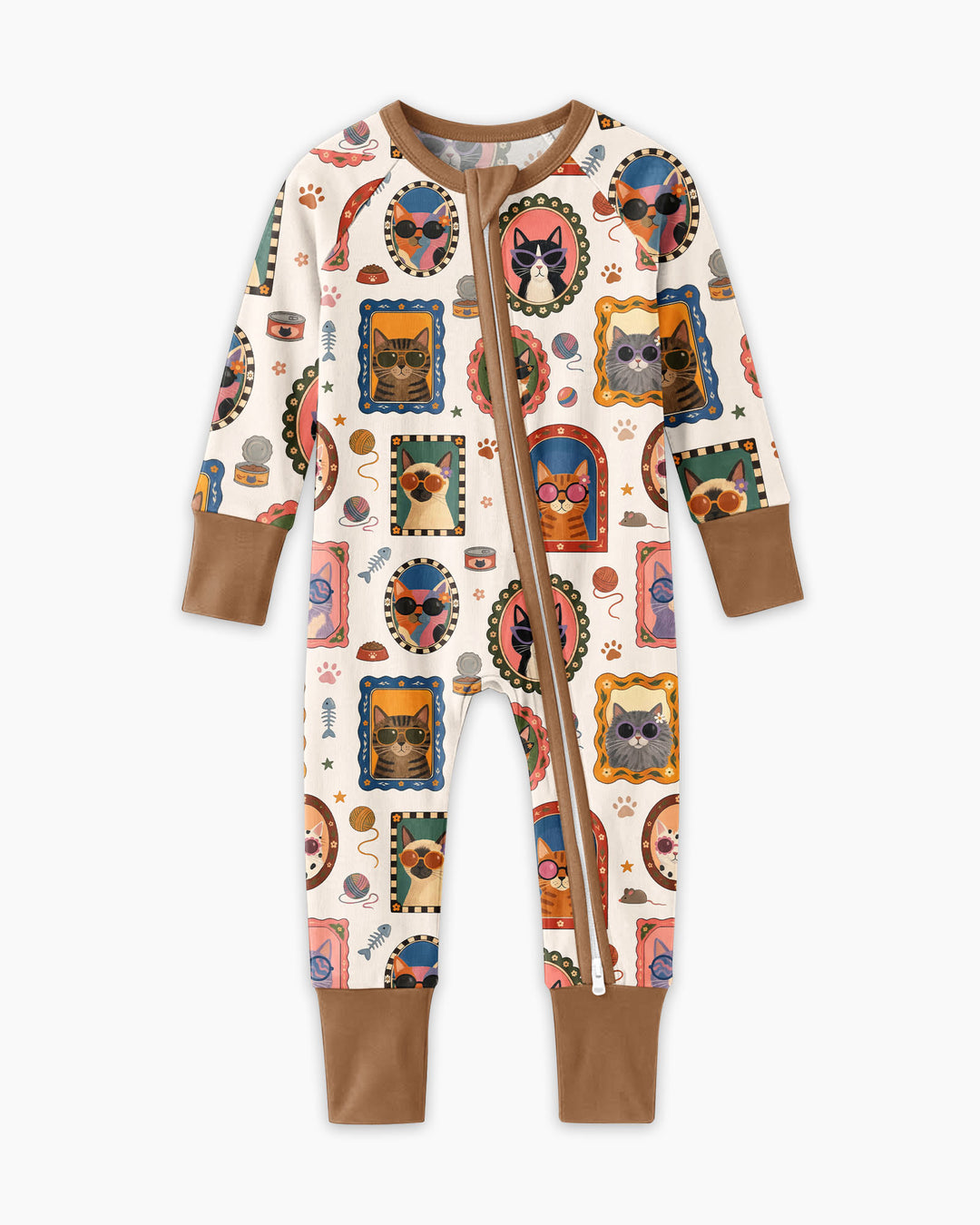 Vintage Cat Portraits Bamboo Convertible Zippy