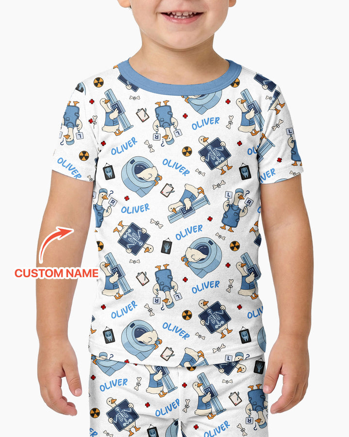 Zweiteiliges, kurzärmliges Pyjama-Set mit Marienkäfern