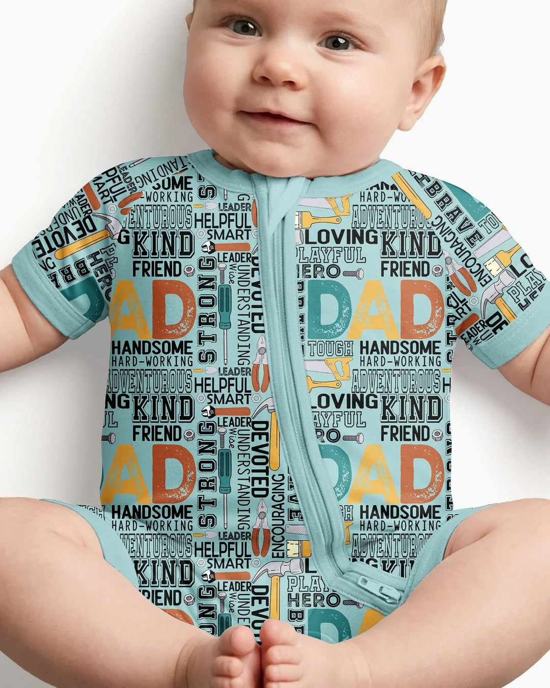 Dad Word Collage Bamboo Convertible Zippy