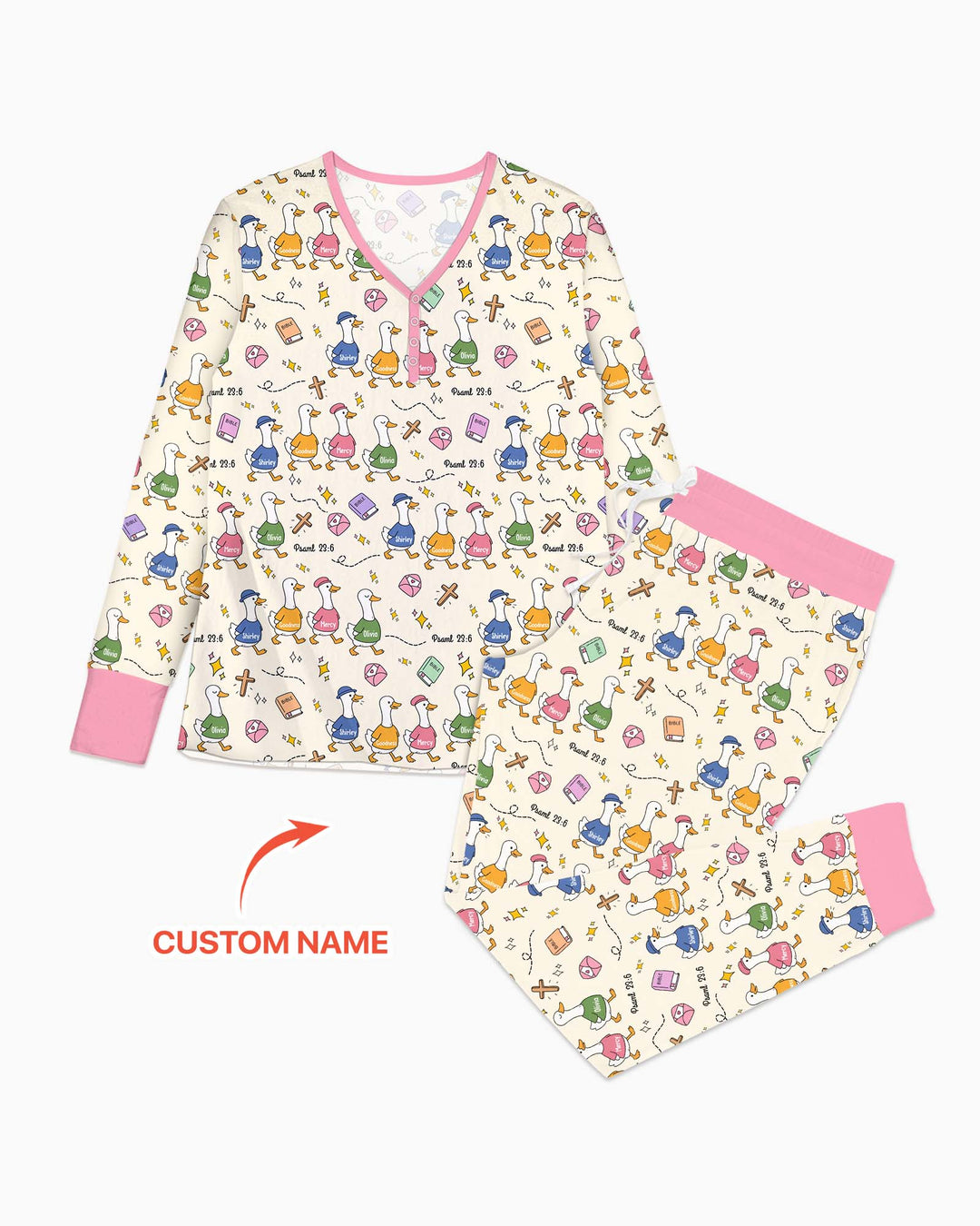Psalm 23:6 Matching Family Bamboo Women Pajama Set