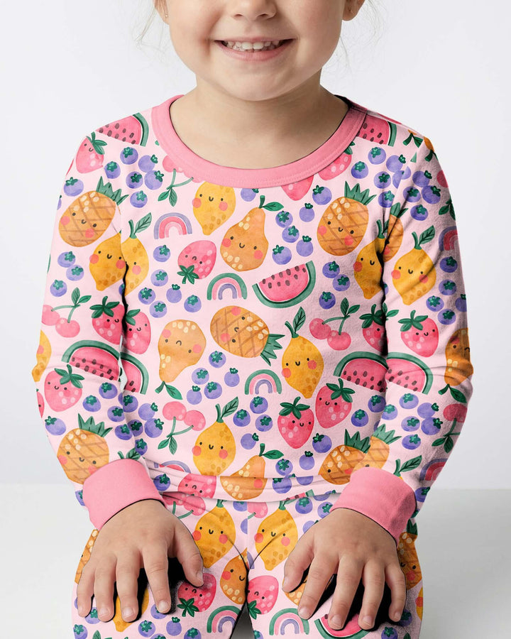 Conjunto de pijama de dos piezas de bambú de manga larga