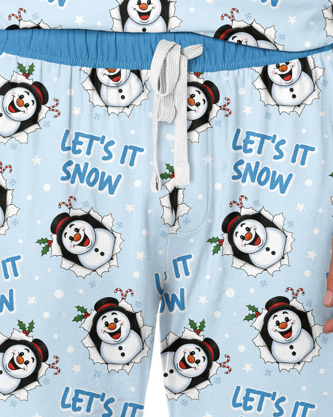 Funny Snowman Bamboo Men's Pajama Set