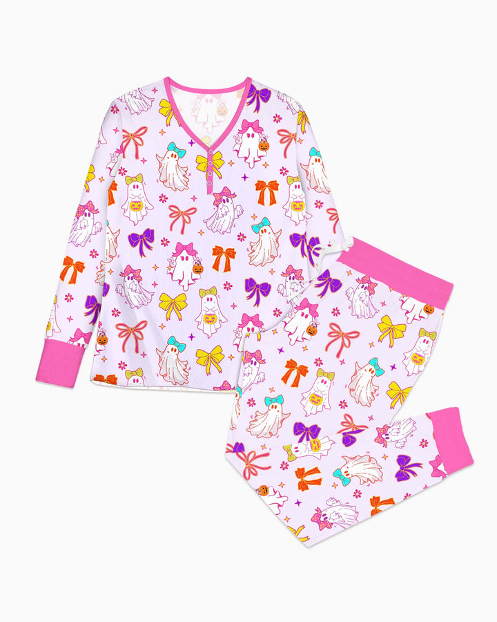 Coquette Ghost & Bow Bamboo Women Pajama Set