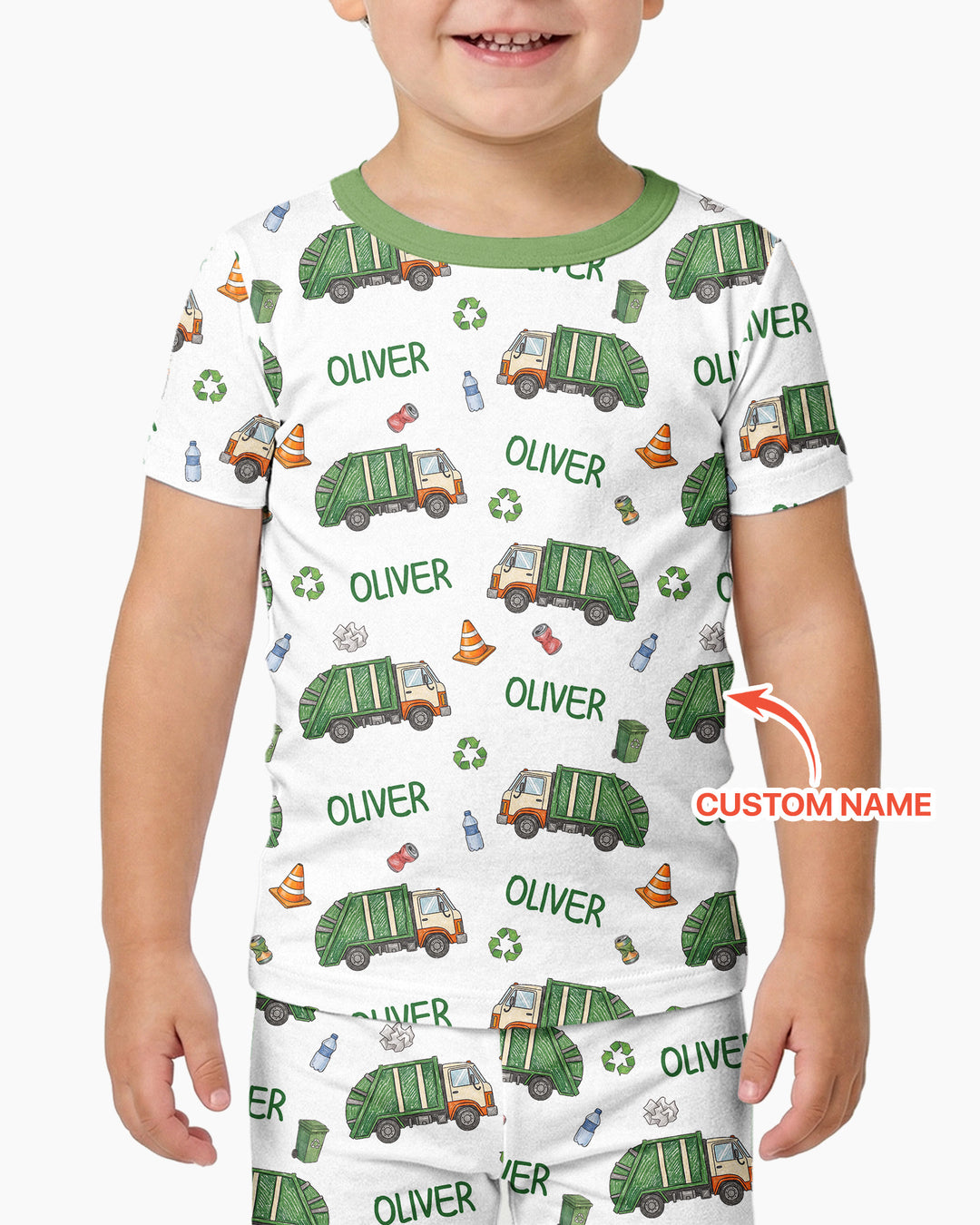 Zweiteiliges, kurzärmliges Pyjama-Set mit Marienkäfern