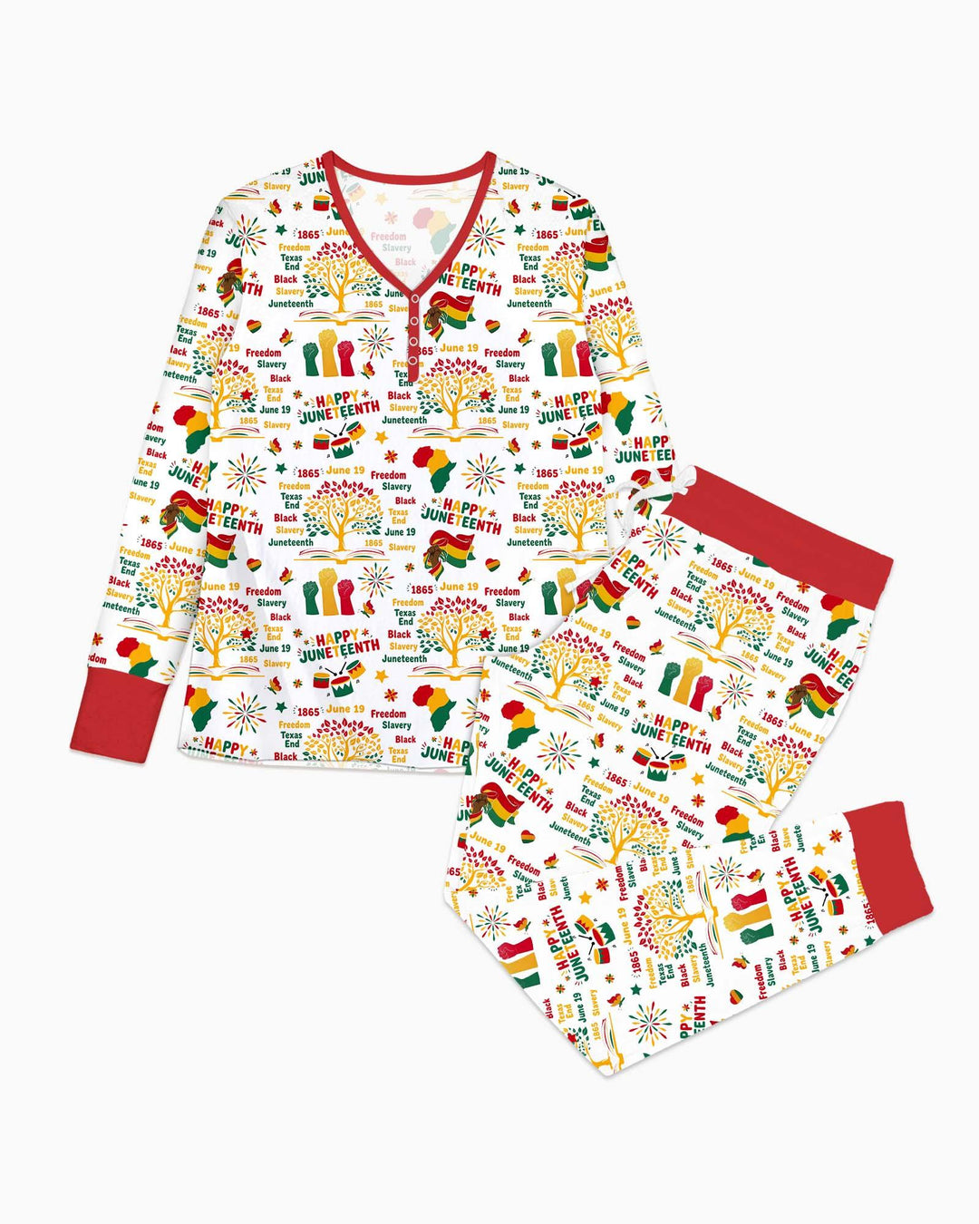 Happy Juneteenth Bamboo Women Pajama Set