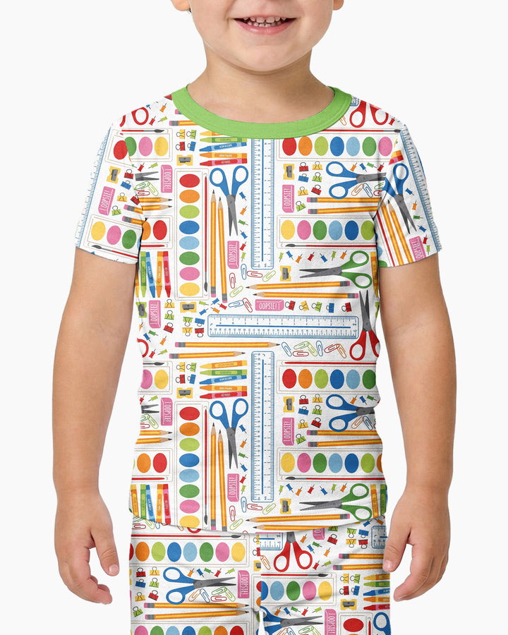 Craft Corner Bamboo Two Piece Short Sleeve Pajama Set