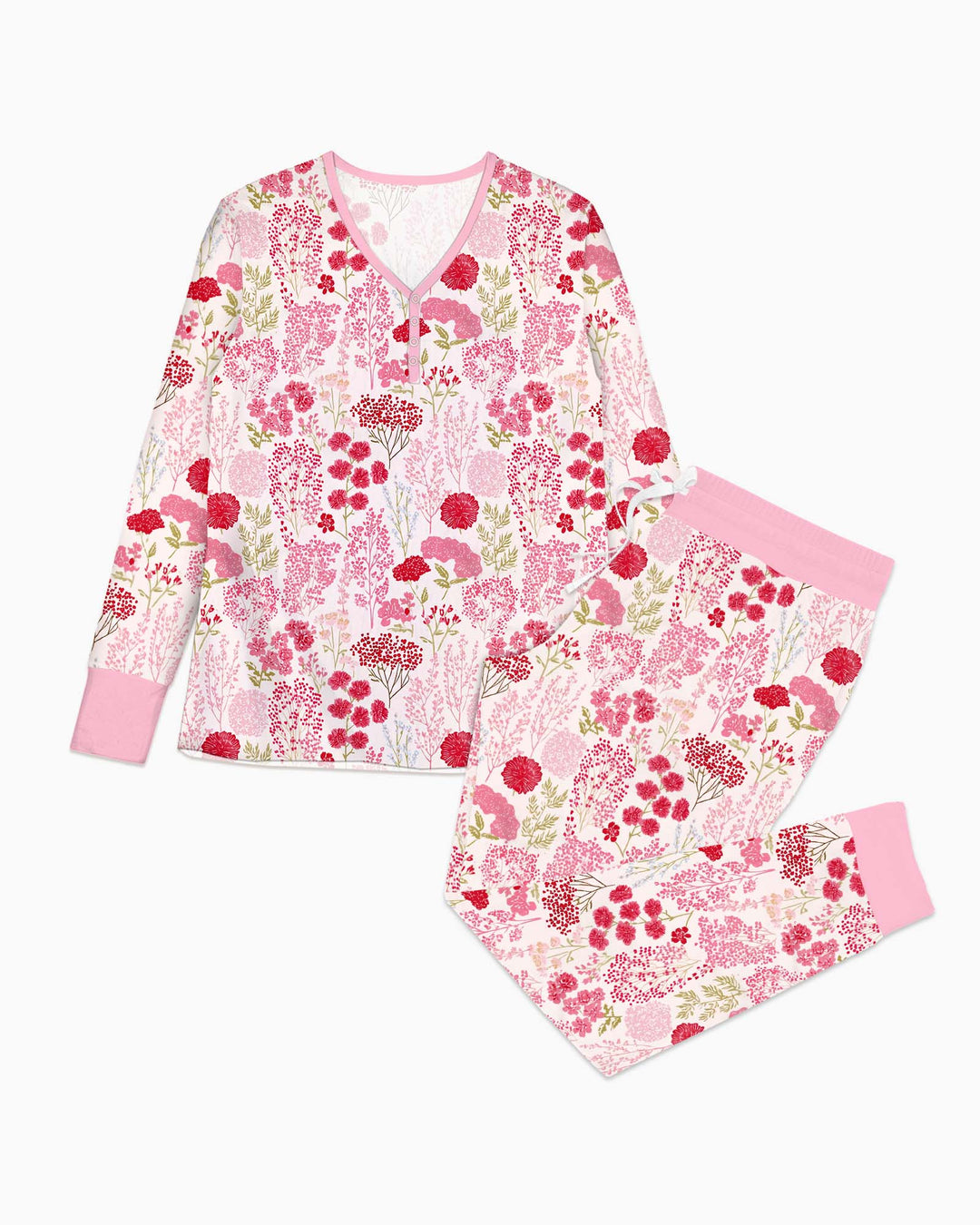 Blushing Wildflowers Bamboo Women Pajama Set
