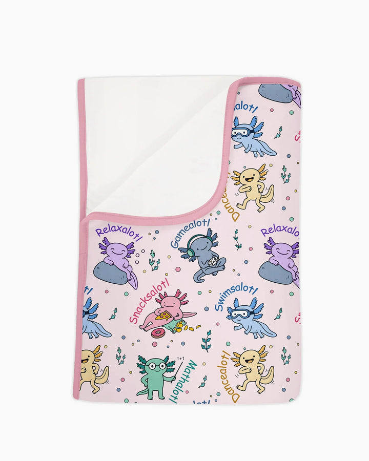 A Lotta Axolotls Bamboo Blanket