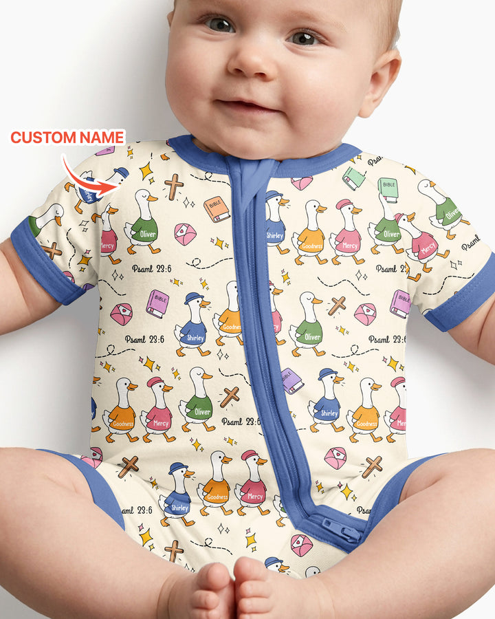 Psalm 23:6 Matching Family Bamboo Shorty Zippy