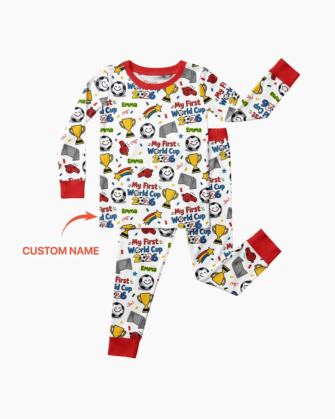 Conjunto de pijama de dos piezas de bambú con mangas largas, plantilla PERSONALIZADA