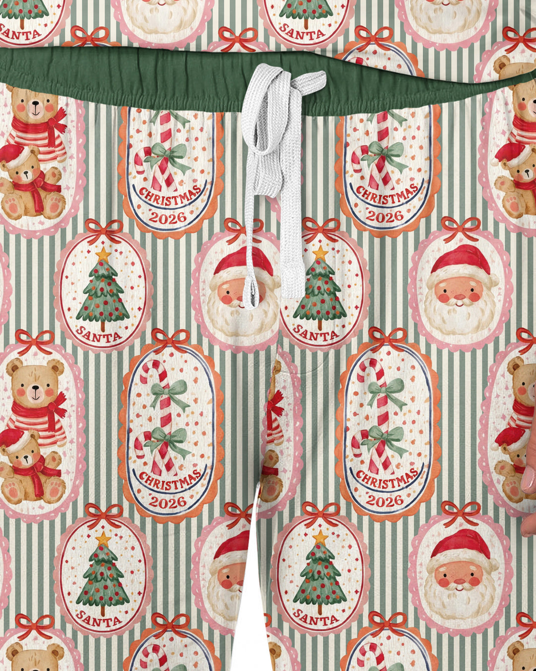 Teddy Bear Christmas Bamboo Men's Pajama Set