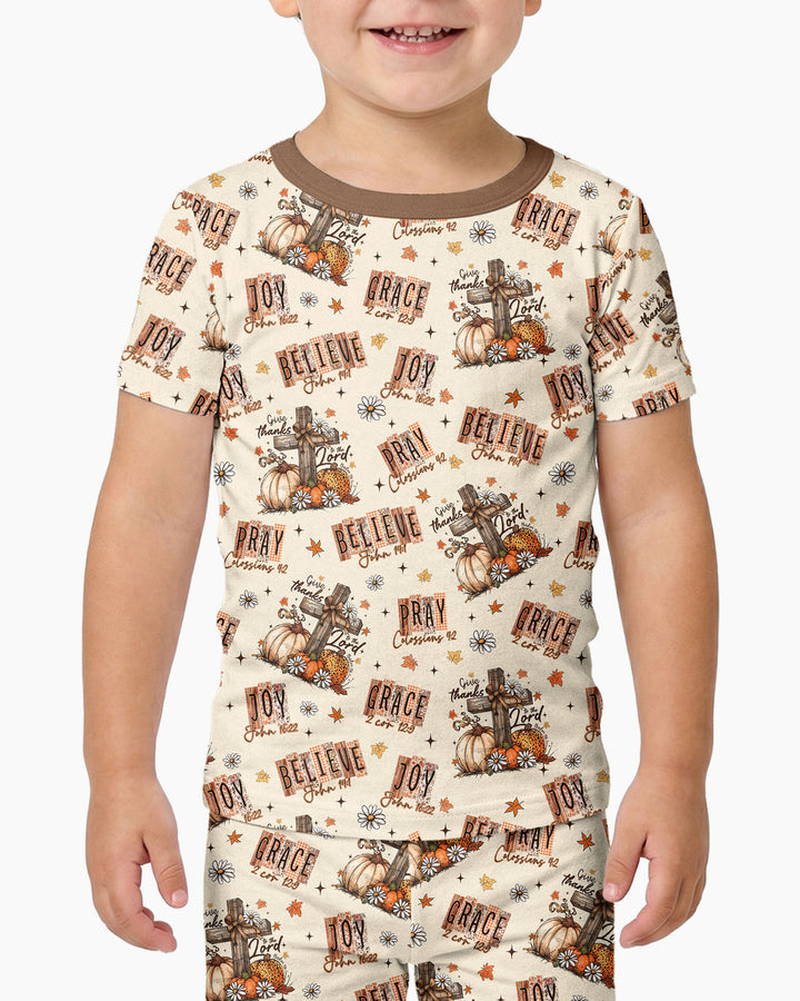 Conjunto de pijama de dos piezas de manga corta de bambú