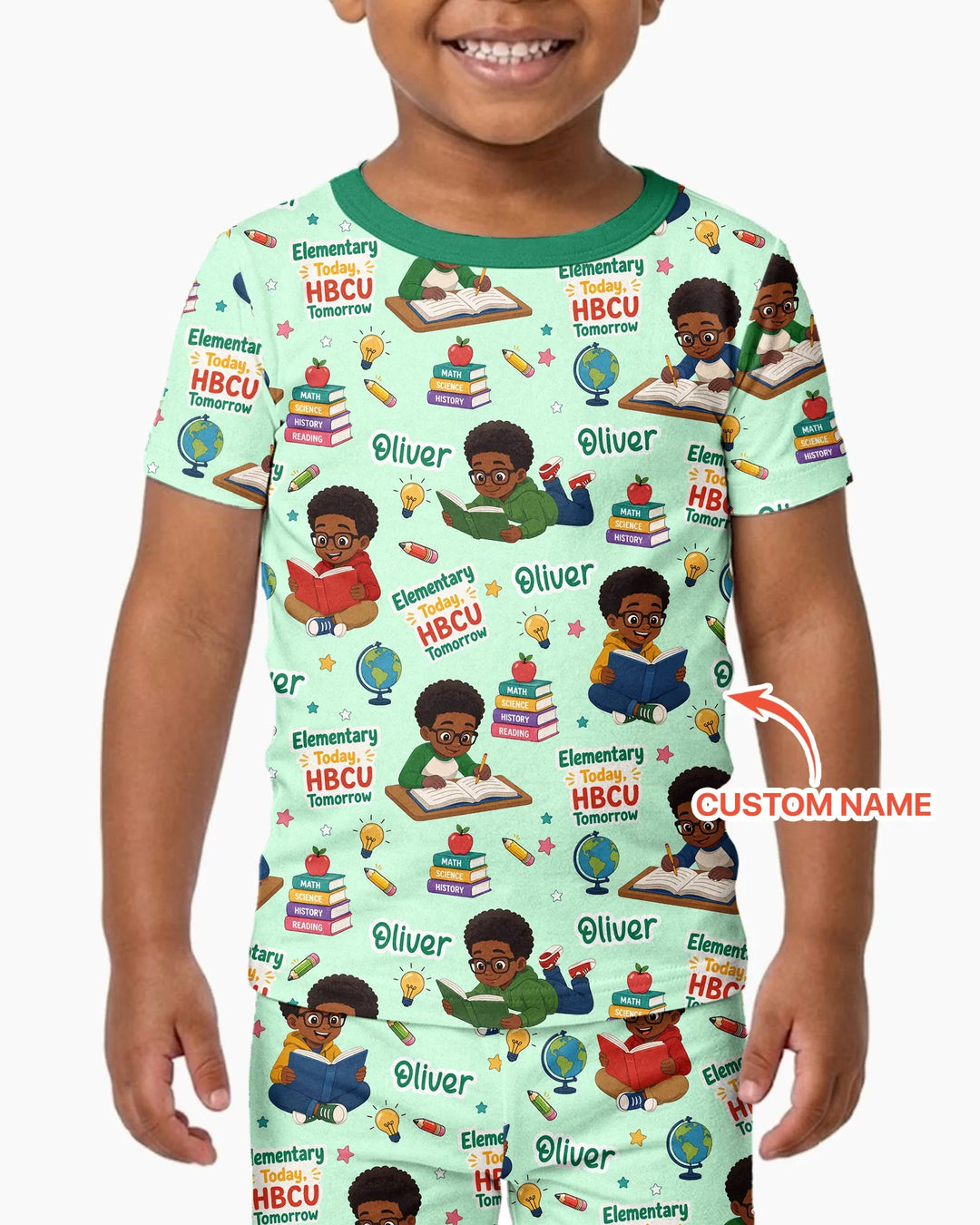 Zweiteiliges, kurzärmliges Pyjama-Set mit Marienkäfern