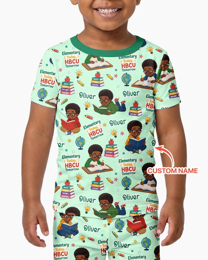 Zweiteiliges, kurzärmliges Pyjama-Set mit Marienkäfern