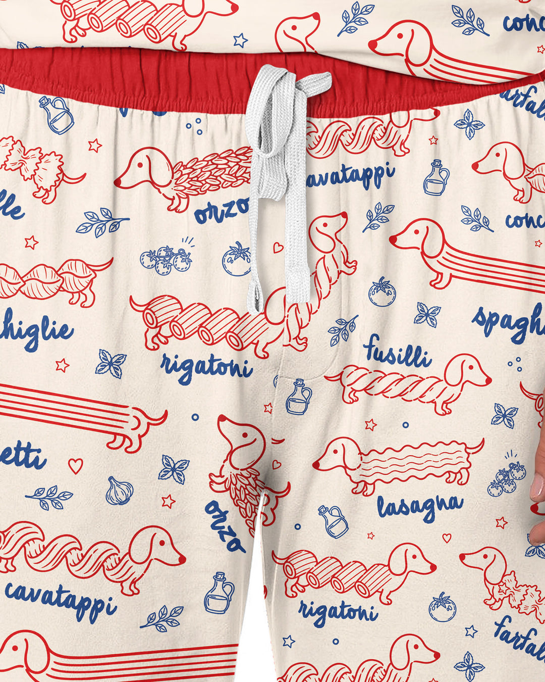 Dachshund Spagetti Bamboo Men's Pajama Set