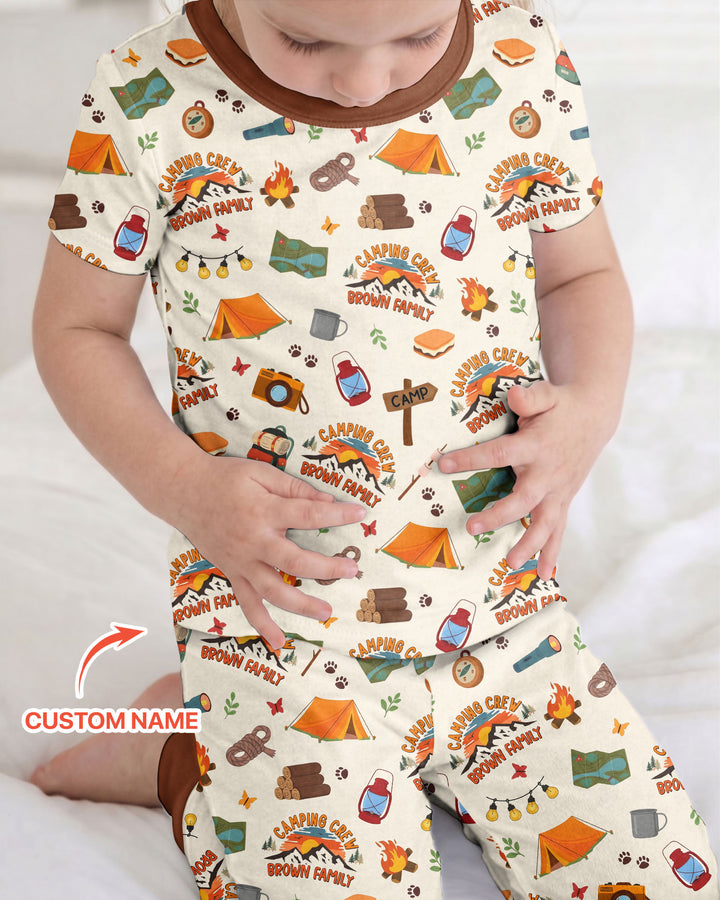 Zweiteiliges, kurzärmliges Pyjama-Set mit Marienkäfern